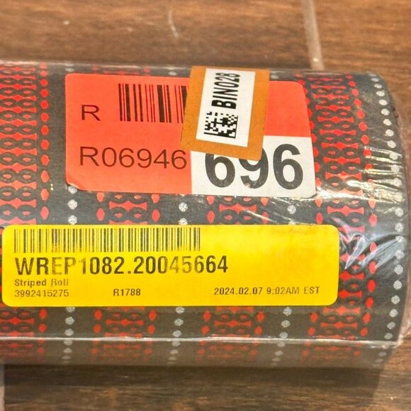 New Walls Republic Allure Red Black Stripe Wallpaper Lot of 3 Rolls R1788 - Picture 9 of 11